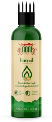 Apollo Noni Hair Oil is the best Herbal Hair Oil For Hair Growth And hair fall control oil Hair Oil(100 ml)