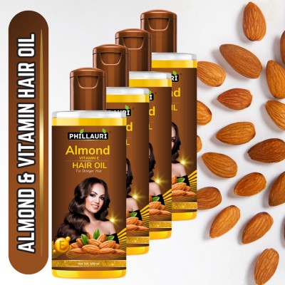 Phillauri Almond And Vitamin E Nourishment for Hair fall Reduction Hair Oil(400 ml)