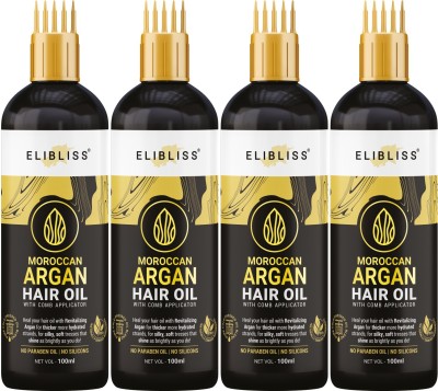 ELIBLISS Moroccan Argan Hair oil With Comb Hair Oil(400 ml)