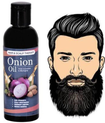Manarya Sun's Heart Argan Enriched Powerfull Hair/ Beard/ Moustache Growth Onion  Hair Oil(100 ml)