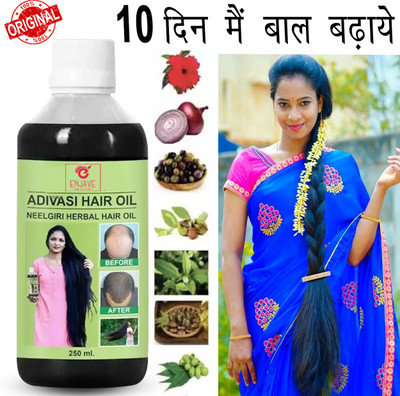 ENJAVE Maha Bhringraj Herbal Hair Oil Ingredients Oil Hair Growth Hair Oil(500 ml)