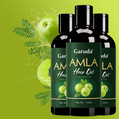 Garuda Amla Hair Oil – For Softer, Smoother, Stronger Hair - Pack of 3 Hair Oil(100 ml)