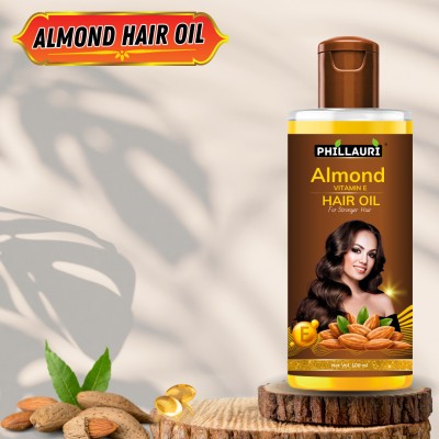 Phillauri Nourishing Almond Hair Oil, Infused with the Natural Goodness of Vitamin E Hair Oil(100 ml)