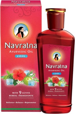 Navratna ayurvedic oil -cool (pack of 2) thanda thanda cool cool 90*2 Hair Oil(180 ml)