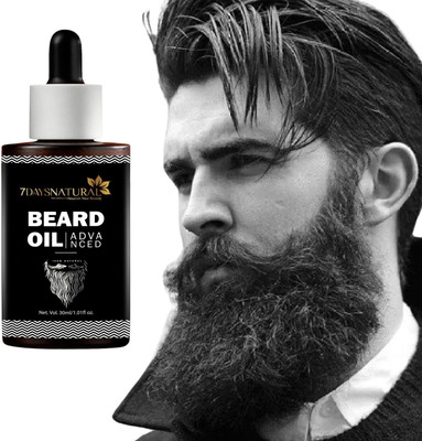 7days natural Beard For Beard Growth and for Men  Hair Oil(30 ml)