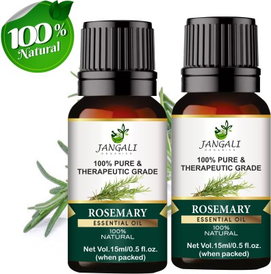 Pure Jangali Organics Rosemary Essential Oil For Hair Growth, Skin Care, Body, and Aromatherapy Hair Oil(30 ml)