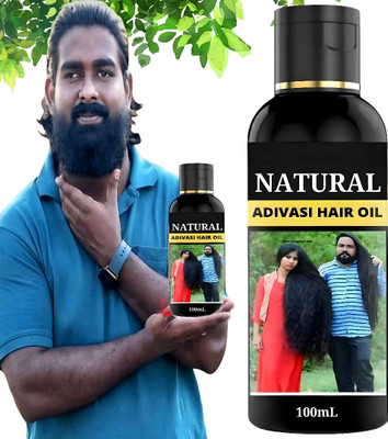 Adivasi Bringhraj hair oil mix with 108 Herbs | best for hair growth and healthy scalp Hair Oil(100 ml)