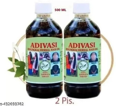 Adivasi original hair oil 500 ml. 25 Regrowth Anti Hair Fall Anti Dandruff Hair Oil(500 ml)