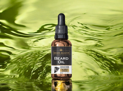 ORGANIC ALLIGATOR premium beard oil to reduce patchy beard / TRIO-GROWTH FORMULATED Hair Oil(30 ml)