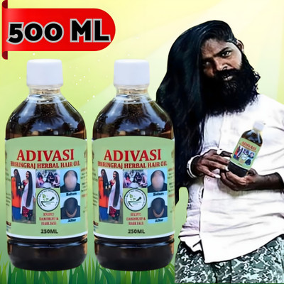Adivasi Ayurvedic Method Fast Hair Growth Oil For All Types Of Hairs (PACK OF 2) Hair Oil(500 ml)