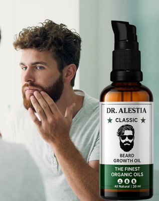 dr. alestia Fast & Advanced Beard & Mustache Growth Oil for Men | 20x Faster Growth Hair Oil(30 ml)