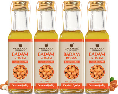 UPAKARMA Badam pack of (4) Hair Oil(400 ml)