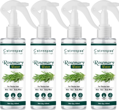 satroopaa Rosemary water Spray For Hair Growth rosemary water combo (100 ml Pack of 4) Hair Oil(400 ml)