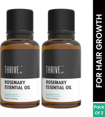 ThriveCo Rosemary Essential Oil for Hair Growth With Vitamin E | Pack of 2 Hair Oil(30 ml)