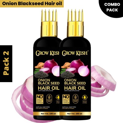 Phillauri Black Seed Onion Hair Oil - WITH COMB APPLICATOR - Controls Hair Fall  Hair Oil(200 ml)