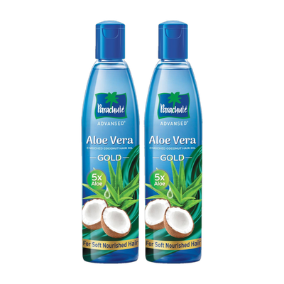 Parachute Advansed Aloe Vera Coconut Hair Oil GOLD, 5X Aloe Vera, Makes hair Sooperr soft Hair Oil(800 ml)