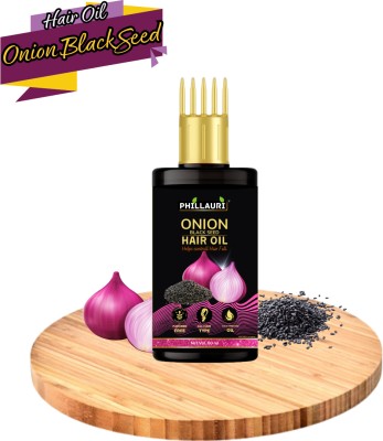 Phillauri Black Seed Onion Hair Growth, Dandruff Control (60ML) Pack of 1 Hair Oil(60 ml)