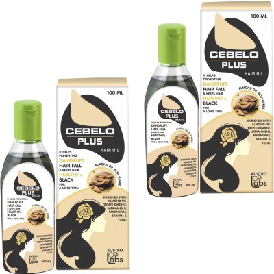 CEBELO Rj Cebeloo Plus Hair Oil EnrichedWith Almond oil Pack of - 2 Hair Oil(200 ml)