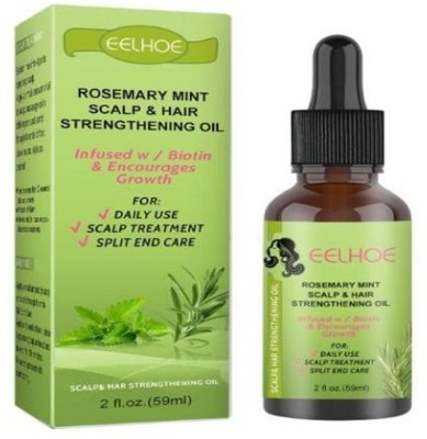 VADAPALLI BEAUTY PRODUCTS Minty Fresh Growth: Rosemary Mint Hair Growth Oil for Healthy and Strong Hair Hair Oil(59 g)