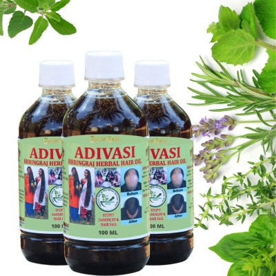 Growkesh Bhringraj hair oil with Your Natural Solution for Gorgeous and Healthy Hair Oil(300 ml)