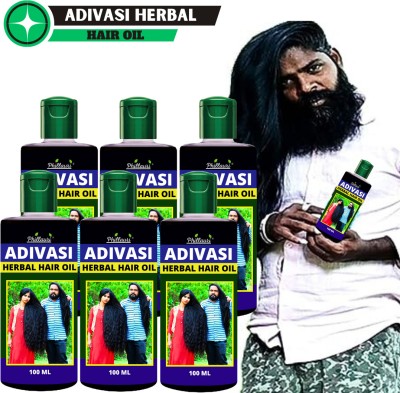 Phillauri Adivasi Herbal Pure Adivasi Hair Growth/Hair Fall Control Oil For Men & Women Hair Oil(600 ml)