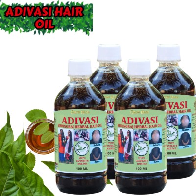 Growkesh Bhringraj Hair Oil for Growth, Strength, and Shine with Natural Extracts Hair Oil(400 ml)