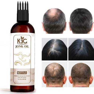 K3G Jonk Oil - Leech Tail for Hair Growth, Hair Fall Control Hair Oil(100 ml)