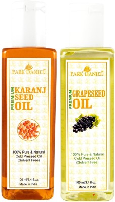 PARK DANIEL Premium Karanj oil and Grapeseed oil combo of 2 bottles of 100 ml (200ml) Hair Oil(200 ml)