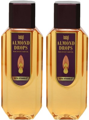 BAJAJ Almond Drops Hair Oil enriched with 6X Vitamin E Hair Oil-500ml - 2 pack Hair Oil(500 g)