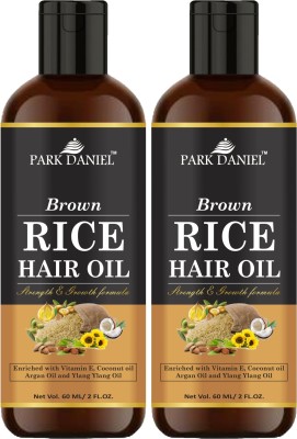 PARK DANIEL Premium Brown Rice Hair Oil Enriched With Vitamin E - For Strength and Hair Growth(120 ml) Hair Oil(120 ml)