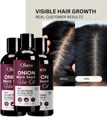 Qiana Oil – Restore & Nourish Hair Naturally, 100ml (Pack of 3) Hair Oil(100 ml)