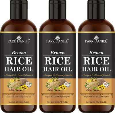 PARK DANIEL Premium Brown Rice Hair Oil Enriched With Vitamin E - For Strength and Hair Growth(180 ml) Hair Oil(180 ml)