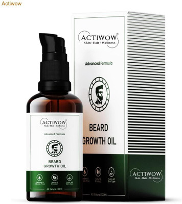 ACTIWOW Beard Growth Oil That Softens Beard Without Losing Volume Hair Oil(30 ml)