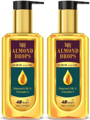 BAJAJ Almond Drops Serum With Oil 100ml Pack Of 2 Hair Oil(200 ml)
