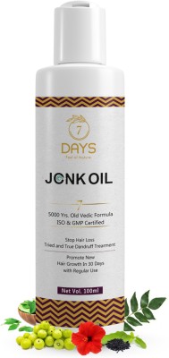 7 Days jonk herbal oil for hair growth stop hair loss rushi dandruff india 1 kesh oil Hair Oil(100 ml)
