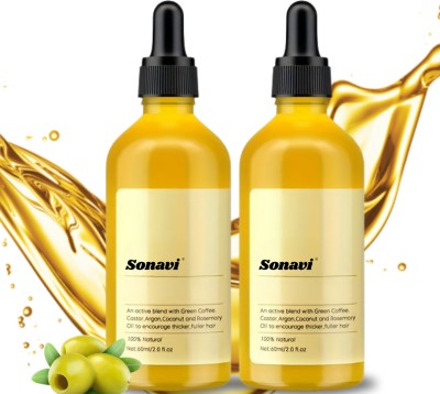 Sonavi Vegan Hair Oil - Damage Repair with Organic Hair Growth Oil - 120ml Hair Oil(120 ml)