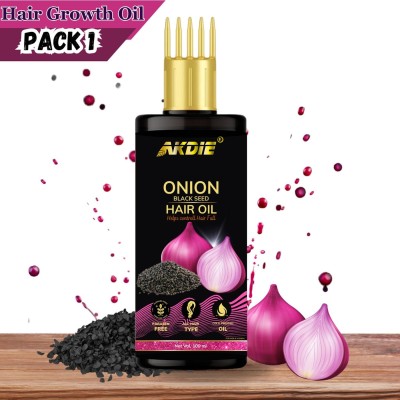 AKDIE Onion black seed hair oil for Hair Regrowth and Hair Fall Control Hair Oil(100 ml)