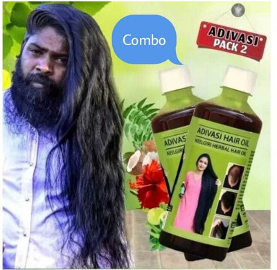 Adivasi hair growth hair fall hair dandruf 100ML+100ML (PACK OF 2) Hair Oil(200 ml)