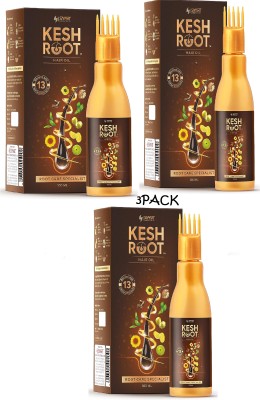 KESH ROOT FOR DAMAGE HAIR OIL PACK OF 3.. Hair Oil(100 ml)