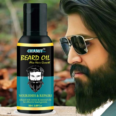 Chamit beard oil for men::hair oil for hair growth::beard growth oil::mooch growth oil Hair Oil(50 ml)