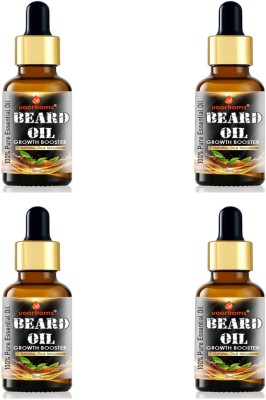 voorkoms Beard and Hair Growth Oil - 120 ml faster beard growth Pack of 4 Hair Oil(120 ml)