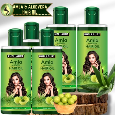 Phillauri Amla and Aloevera Hair Growth Herbal Natural Hair Oil(500 ml)