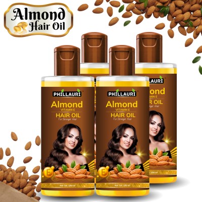 Phillauri Almond & Vitamin E Hair Oil For All Hair Type | For Men And Women | Hair Oil(400 ml)