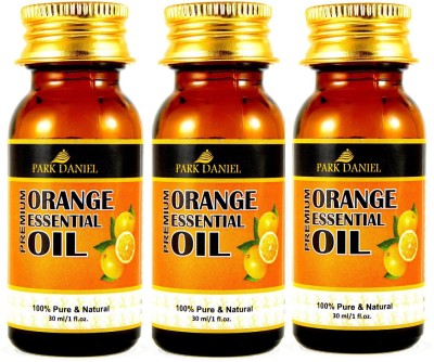 PARK DANIEL Pure and Natural Orange Essential oil Combo pack of 3 Bottles of 30 ml(90 ml) Hair Oil(90 ml)