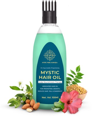 Mystic pure ayurveda Hair Oil for Reduce Hair fall & Dandruff | Promote Hair Growth Hair Oil(100 ml)