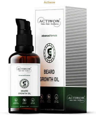 ACTIWOW Beard Growth Oil for Real Men with Real Beards Hair Oil(30 ml)