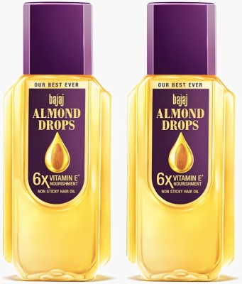 BAJAJ Almond Drops Non sticky hair oil 100 x 2 Hair Oil(200 ml)