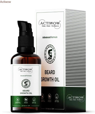ACTIWOW Beard Growth Oil with Non-Greasy, Lightweight Texture Hair Oil(30 ml)