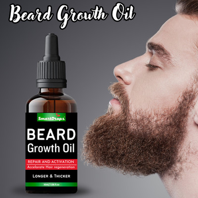 smartdrops Supreme Quality Beard Growth Oil With Advanced Formula Based Hair Oil(30 ml)