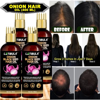 Latibule red onion oil Shine And Poweerrful Effective Hair oil  Hair Oil(400 ml)